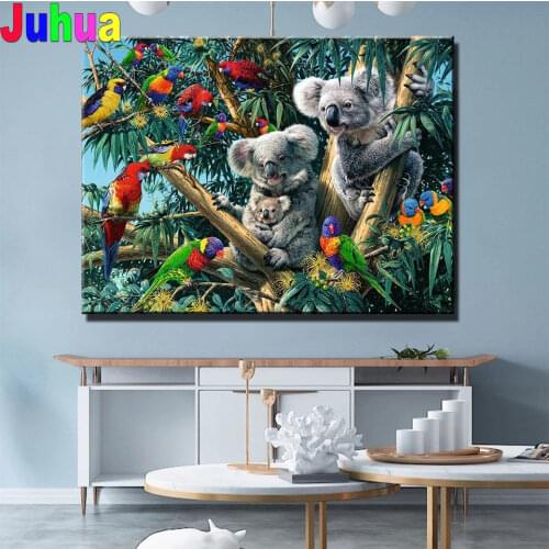 Graffiti Animal DIY 5D Diamond Painting Color Panda Full Square Round Drill Mosaic Cross Stitch Diamond Embroidery Sale Home Art