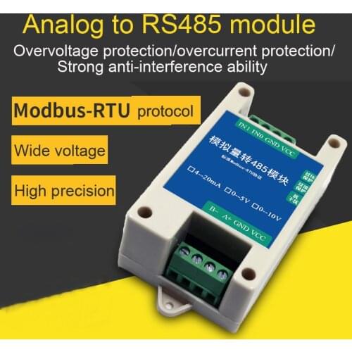 Analog Quantity Acquisition Input And Output Transfer 485 Module Modbus Secondary Development Pressure Flow Current 4-20MA