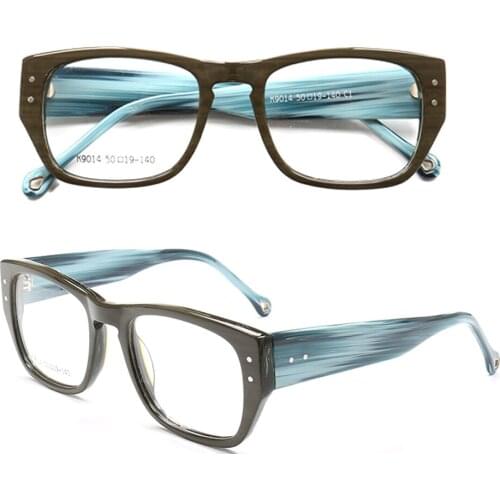 Women Square Oversize Glasses Frames Men Optical Eyeglass Frames Vintage Retro Prescription Spectacles Blue Red Brown Eyewear