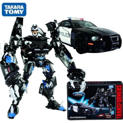 TAKARA TOMY 18cm Transformation Optimus Prime Masterpiece Movie Series MPM-5 Barricade Action Figure Model Dolls Toys Kids Gifts