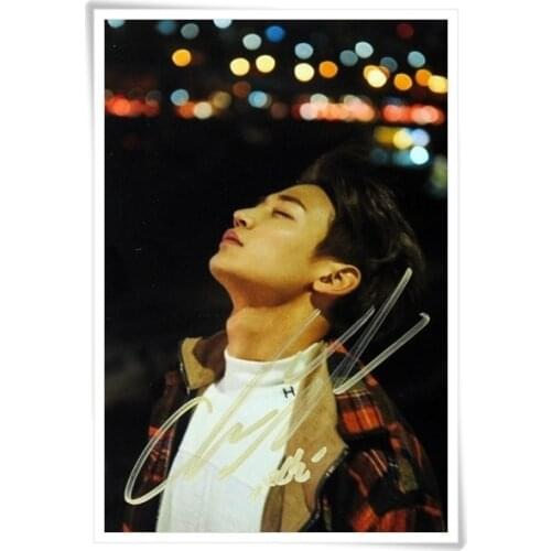 SHINEE Choi Minho autographed signed photo picture 1and1 4*6 collection new korean freeshipping 11.2016 a