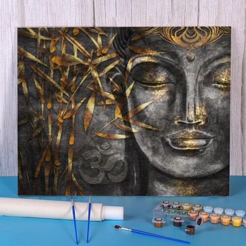 Religion Buddha Coloring By Numbers Painting Set Oil Paints 50*70 Paiting By Numbers New Design For Adults For Handicraft