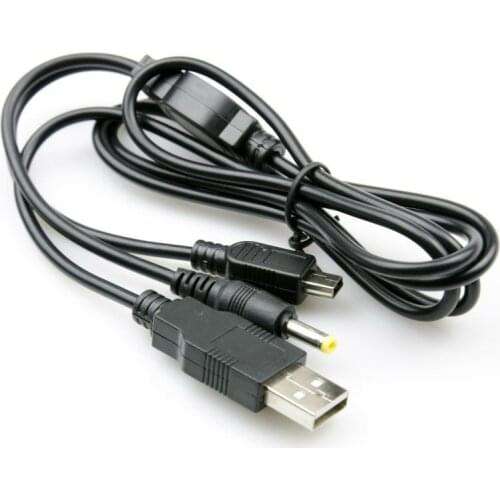 NEW 2 in 1 USB Charger Charging Data Transfer Cable For PSP 2000 3000 to PC