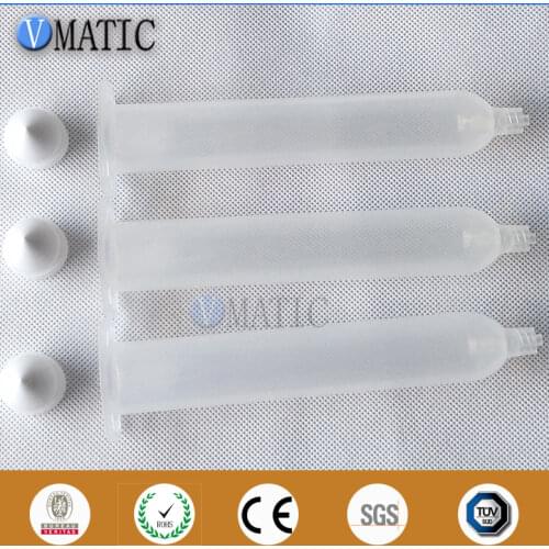 High Quality 50cc 50ml Japanese Style Transparent Glue Dispensing Pneumatic Syringe With Piston