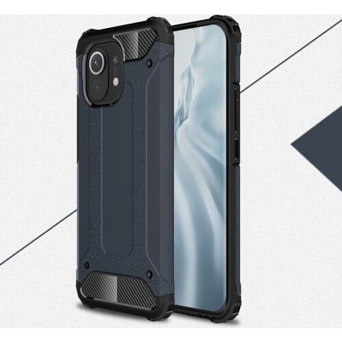 Rugged Dual Layer Armor Case For Xiaomi Mi 11 Coque Duty Shockproof Hard PC TPU Cover For Xiomi Mi11 6.81" 2021 Capa Funda Shell