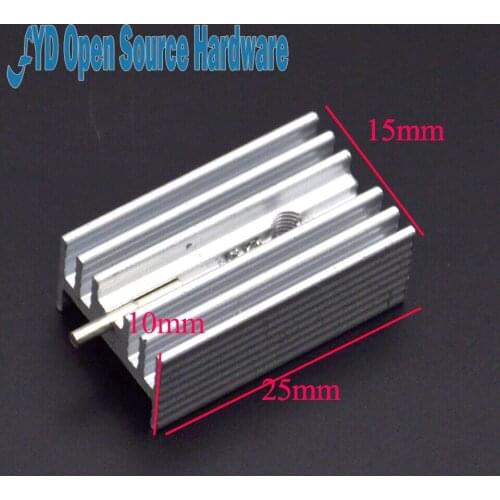 Heat sink 25*15*10MM (with pin) TO-220 transistor and other special high-quality radiator 5pcs/lot