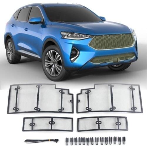 For Haval F7 F7X 2019 Accessories Front Grille Insect Net Screening Insert Mesh Decoration Protection Covers Trim For 19-21