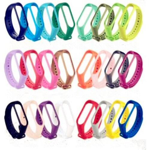 15colors New Replacement Silicone Wrist Strap Watch Band For Xiaomi MI Band 4 3 Smart Bracelet New Watch Strap Smart Accessories
