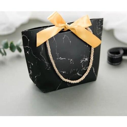 Boat shape Wedding Gift Paper Bags with Logo Luxury Premium Organizer Cardboard Cosmetics Shopping Tote-bag for Ads