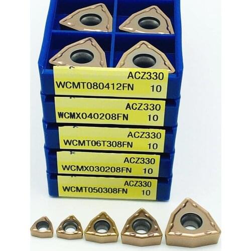 U drill tool turning insert WCMX030208 WCMX040208 WCMT050308 WCMT06T308 WCMT080412 ACZ330 carbide CNC turning tool cutting tool