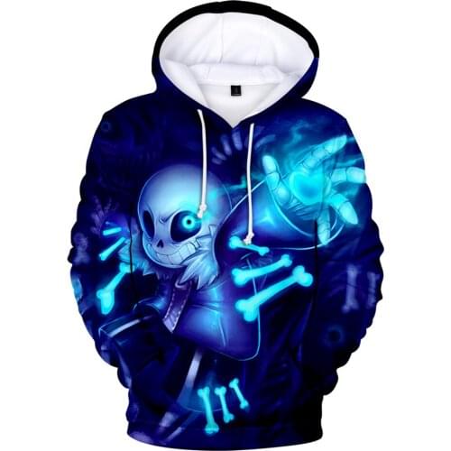 2 To 14 Years Kids Hoodies 3D Game Undertale Sans Hoodie Sweatshirt Boys Girls Fashion Harajuku Jacket Coat Children Clothes