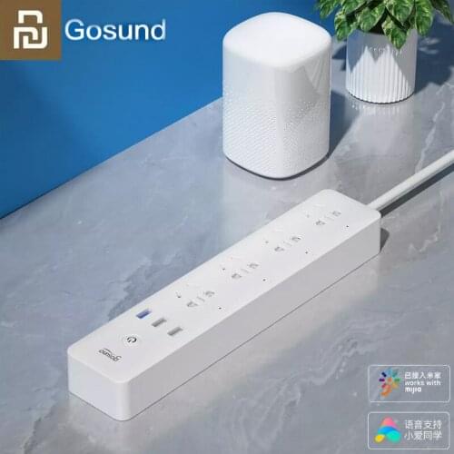Gosund Smart Power Strip CP5 WIFI Version Voice Control Xiaomi Mijia APP Remote Control Timing Switch With 4 Outlets & 3 USB