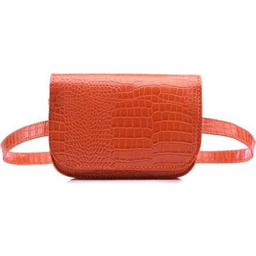 5PCS / LOT Vintage Waist Bag Women PU Leather Belt Bag Waist Pack Travel Belt Wallets Fanny Bags for Ladies