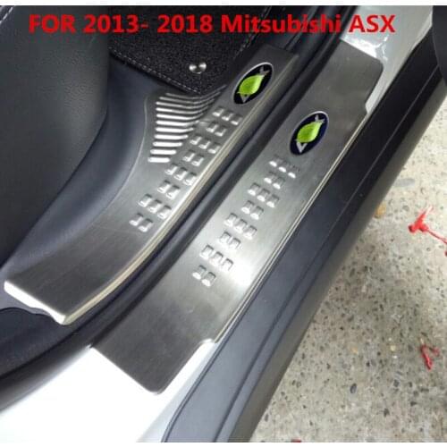 High-quality 304 stainless steel Scuff Plate/Door Sill FOR 2013- 2018 Mitsubishi ASX ,Car-styling