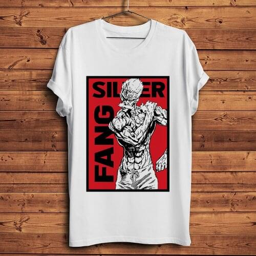 Silver Fang funny anime tshirt men new white casual Tee homme JAPAN manga ONE PUNCH MAN Otaku unisex streetwear t shirt
