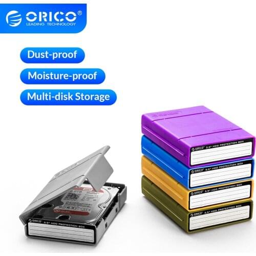 ORICO HDD ProtectIon Box 3.5 Inch External Storage Box For HDD SSD With label Design Moisture-proof