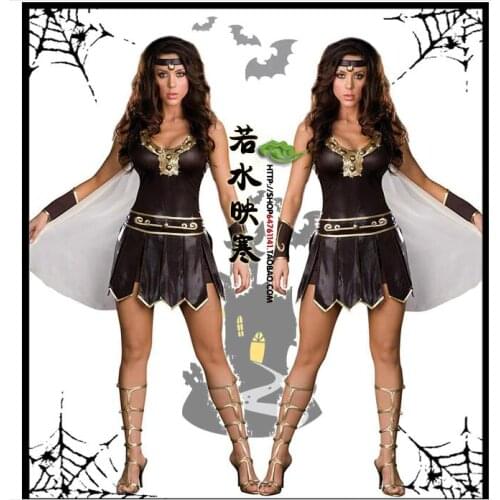 Ladies Roman Greek Xena Gladiator Warrior Princess Roman Spartan Costume women sexy party cosplay halloween wholesale