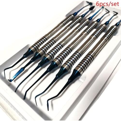 1 Set Dental Instrument Composite Resin Filling Spatula Titanium Plated Filler dental tools