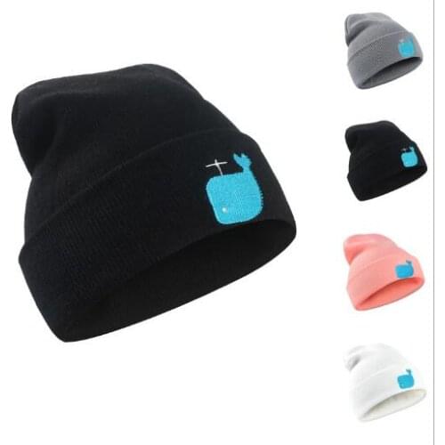 1pcs 2017 New Fasion Autumn Winter Hat Whale Cute Animal Hats Unisex Acrylic Warm Knitted Skullies Beanies Multicolor Causal