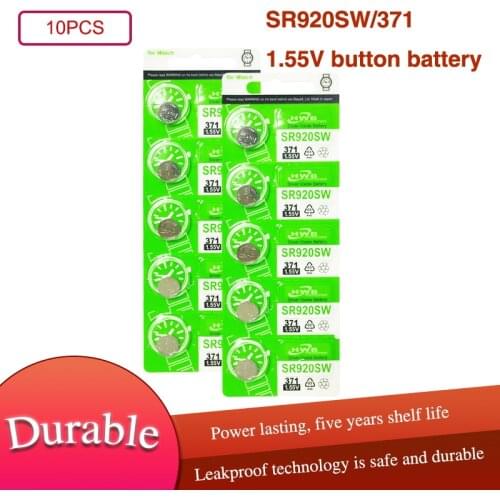 10pcs Maxell 45mAh 1.55V AG6 371 SR920SW LR920 171 370 L921 LR69 SR920 Button Batteries For Watch Toy Remote Cell Coin Battery