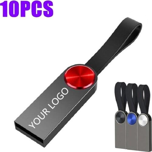 10PCS Hot Mini USB Flash Drive USB 3.0 8GB 16GB 32GB 64GB 128GB Personalise Pen Drive USB Memory Stick U Disk Gift Custom LOGO