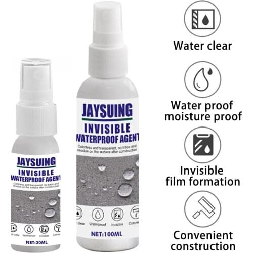 100ml 30ml Sealant Spray Anti-Leaking Sealant Spray Waterproof Agent Wall Surface Repair Cream Nano Transparent Tile Coating