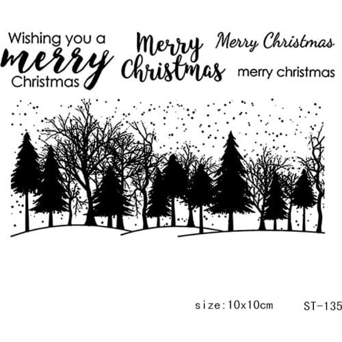 10x10cm Creative Clear Stamps Transparent Seal Silicone Seal TPR Christmas Wedding Roller Stamps DIY Scrapbook Album Card