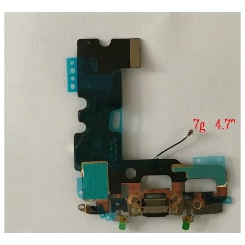 50pcs/lot Headphone Audio Jack Ribbon Charger Charging Port Dock USB Connector Flex Cable For iPhone 7 7G 4.7"