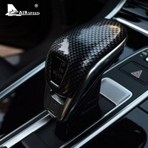 AIRSPEED ABS for Porsche Panamera 971 2017 2018 Accessories Interior Trim Car Gear Shift Head Knob Cover Sticker Car Styling