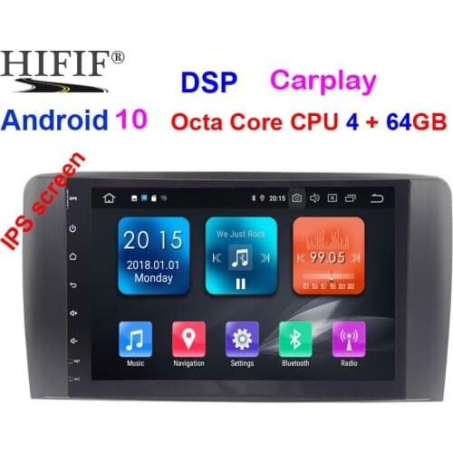 Android 9.0 DSP IPS Media Radio GPS for Mercedes Benz R Class W251 R280 R300 R320 R350 R63 2006-2013 Navigation no DVD Player