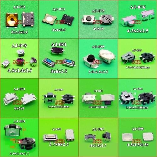 Cltgxdd 16models to choose 5pcs Tactile Button Micro Switch Button for Nokia/Moto/HTC/iPhone/MP3/4x4 4x2 3x6x2.5 4.5x4.5 6x2