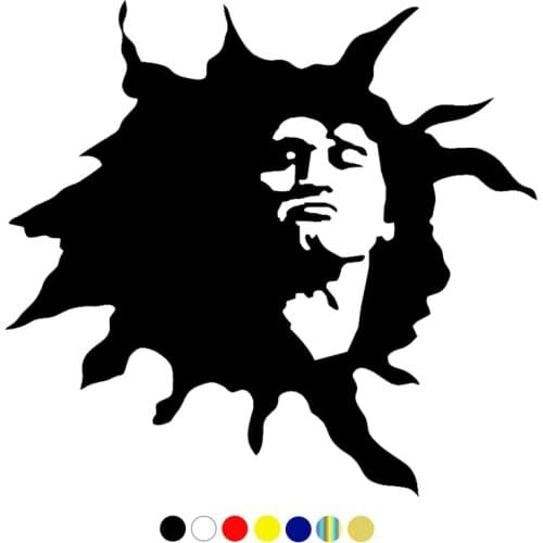 CS-1407#20*18.6cm Viktor Tsoi funny car sticker vinyl decal white/black for auto car stickers styling