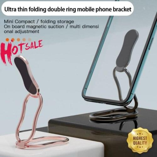 Finger Ring Holder Stand Grip Rotating For Mobile Phone Car Magnetic Mount Phone Back Sticker Pad Unniversal Bracket