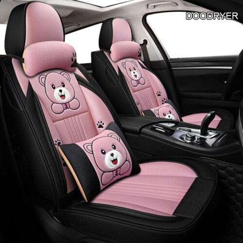 DOODRYER universal car seat covers for peugeot traveller audi a6 4f seat leon 2 jaguar f pace acura mdx kia k5 seat cover cars