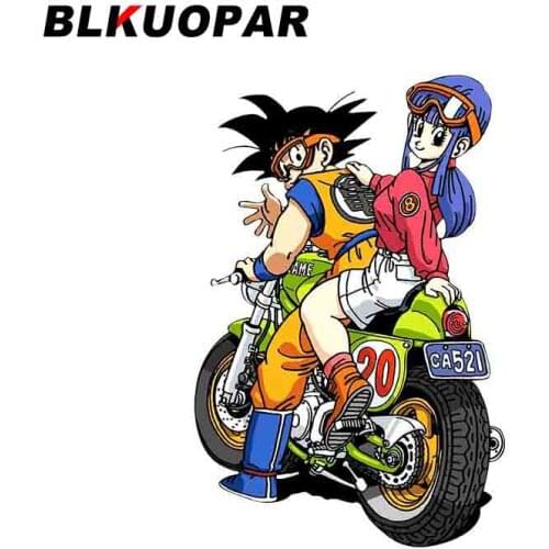 EARLFAMILY Car Sticker Goku Decal Laptop Skateboard Luggage Stickers JDM Cartoon Anime Graphics