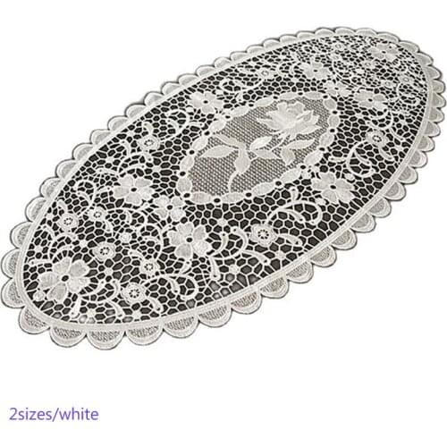 Europe hollow embroidery lace table place mat pad cloth cup coaster placemat mug dish doily kitchen Christmas wedding tableware