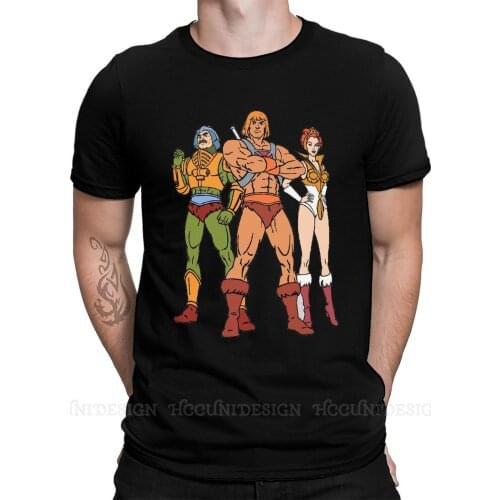 Anime He-Man and The Masters of The Universe New Arrival T-Shirt MotU Trinity Design Crewneck Cotton O NECK Short Sleeved Adult