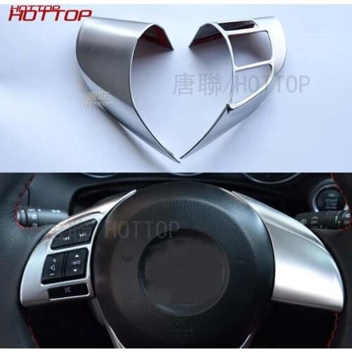 Chromium Special 2 Pcs/set ABS Steering Wheel Sequins Interior Chrome Trim Cover For Mazda CX-5 2015 2016 car styling
