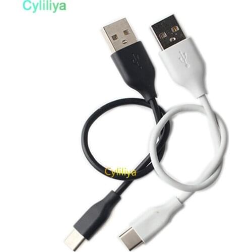 400pcs 18cm USB Type C Male to Type C Male USB-C to Cable 20CM type-c charge cable for smartphone power bank