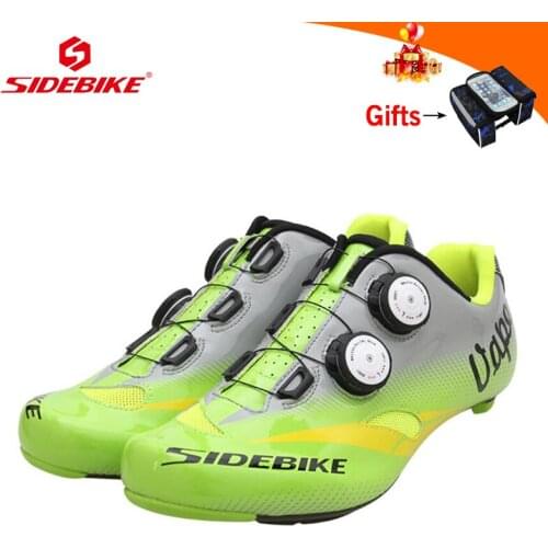 SIDEBIKE Road carbon cycling shoes men women ultra-light breathable sapatilha ciclismo outdoor sport racing bicycle sneakers