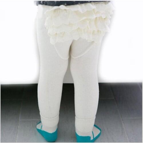 White Cotton Baby Leggings Summer knited Kids Girls Baby Pants & Capris Children Legging for 0 to 24m