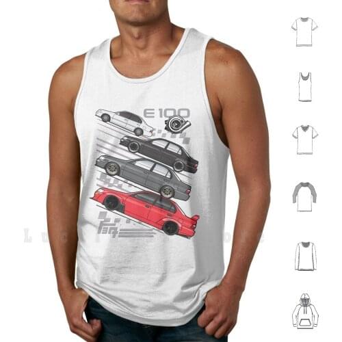 E100 Stances tank tops vest 100% Cotton Ae101 Ae102 E100 Corolla Sedan Fast Race Racing Drift Furious Car Jdm Japan Japanese