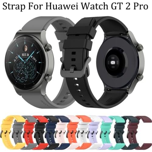 New Sports Silicone Band For Huawei Watch GT 2 Pro original Strap Official Style Watchband For huawei gt2 pro Replace Bracelet