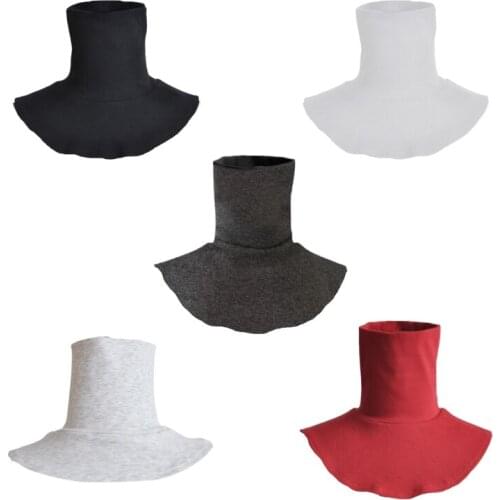 Solid Color Dickey False Fake Collar Turtleneck Detachable Half Top Neck Cover
