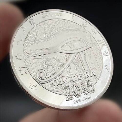 2016 Egyptian Mythology Eye God Bastet Coin Silver Plated Commemorative Coins Home Decor