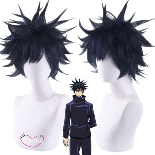 Anime Cosplay Jujutsu Kaisen Cosplay Fushiguro Megumi Wig Jujutsu Kaisen Fushiguro Megumi Costume Wig Heat Resistant Synthetic