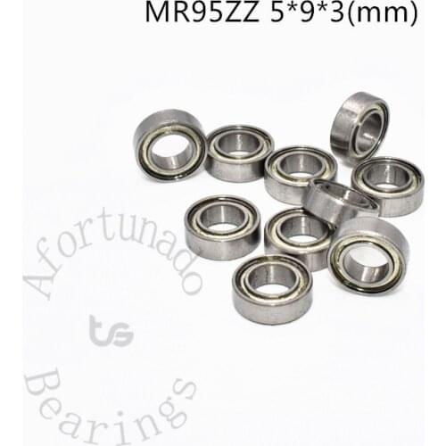 MR95ZZ 5*9*3(mm) 10pieces free shipping bearing Metal Sealed Miniature Mini Bearing MR95 MR95ZZ chrome steel deep groove bearing