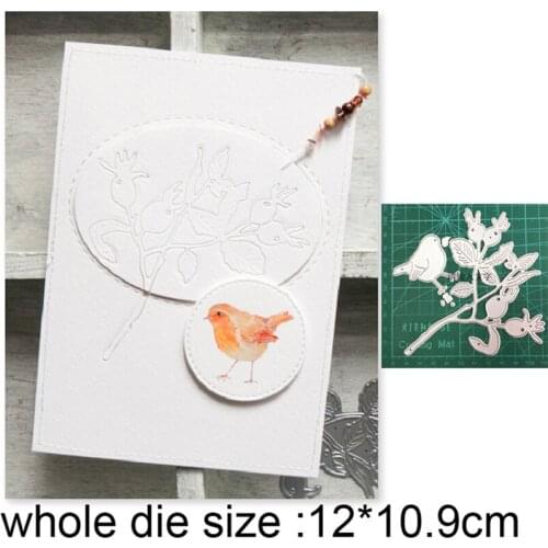 Craft dies metal cutting dies cut die mold Bird on Tree Decoration Scrapbook paper craft knife mould blade punch stencils dies