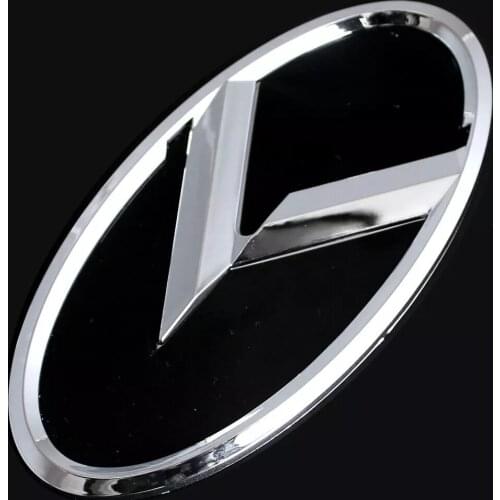 Silver Black 110mm 130mm K Logo Front/Trunk Emblem Badge For Kia Sportage Sorento Sedona for Kia K2 K3 K5