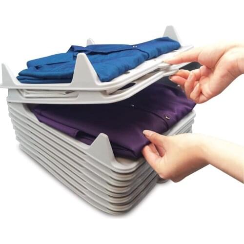 1PC Clothes Folding Board T-Shirts Organizer Save Time Space Quick Folder Clips Adult Kids Clothes Organization Wardrobe Storage